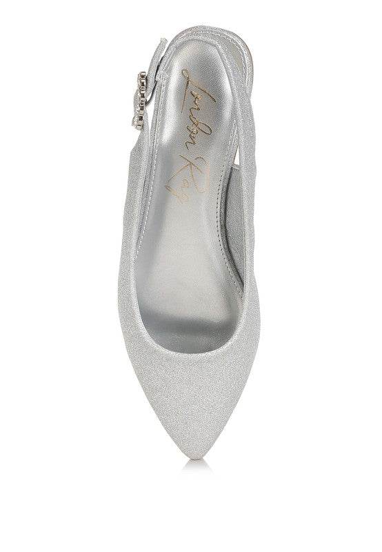 Giora Glitter Slingback Flat Sandals - Shop Style & More | Fresh Looks, Everyday Deals & Free Shipping