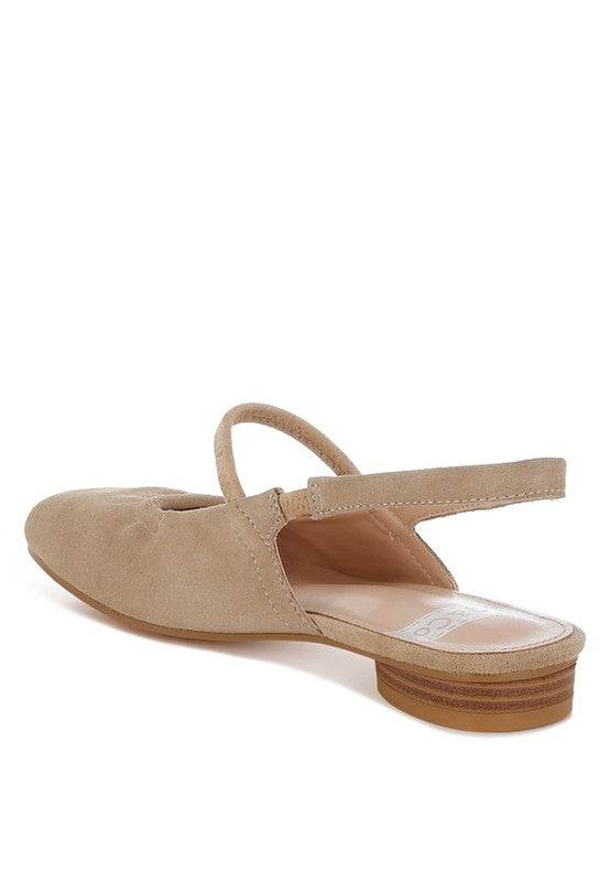 Bounzi Soft Suede Leather Slingback Sandals - Shop Style & More | Fresh Looks, Everyday Deals & Free Shipping