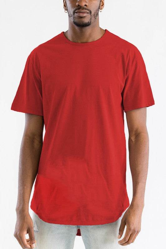 Extended Scallop Round Neck Tshirt - Shop Style & More | Fresh Looks, Everyday Deals & Free Shipping