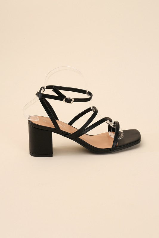 ALI-6 Strappy Low Heel Heels