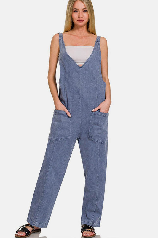 Zenana Pocketed Wide Strap Jumpsuit - Shop Style & More | Fresh Looks, Everyday Deals & Free Shipping