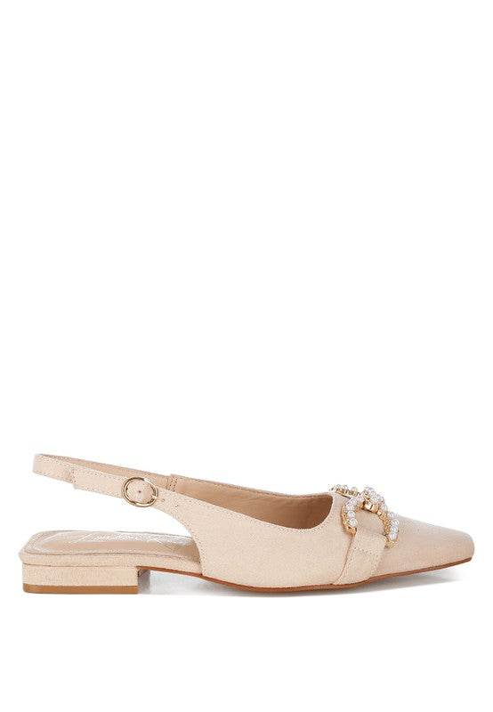 Salova Pearl-Studded Horsebit Flats - Shop Style & More | Fresh Looks, Everyday Deals & Free Shipping