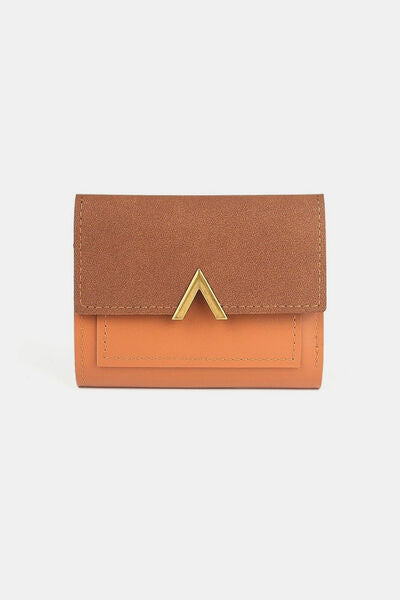 Zenana Compact Trifold Wallet Camel One Size Bags