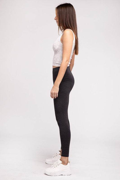 Premium Cotton Full-Length Leggings - Shop Style & More | Fresh Looks, Everyday Deals & Free Shipping