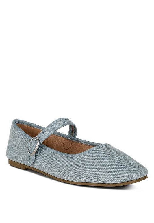 Iker Classic Denim Pin Buckle Ballerinas - Shop Style & More | Fresh Looks, Everyday Deals & Free Shipping