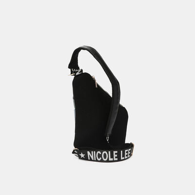 Nicole Lee USA Vegan Leather Leopard & Lip Pattern Crossbody Bag Bags