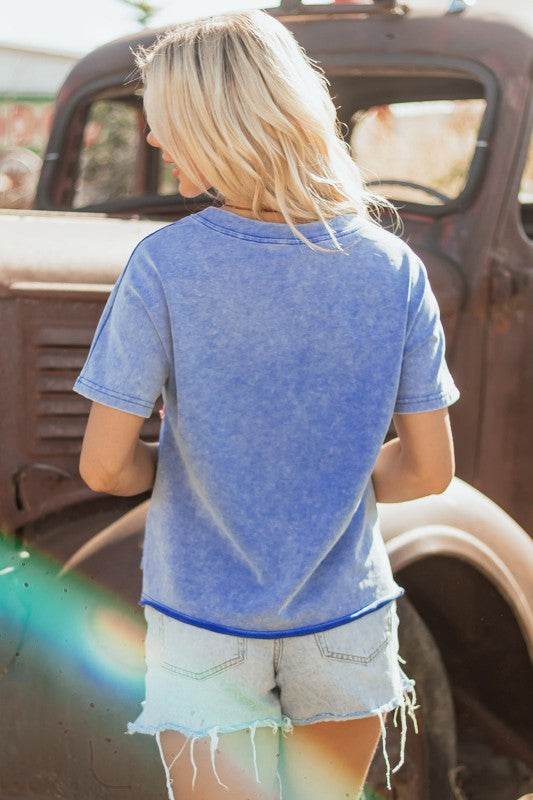 USA Patch Mineral Wash Vintage Graphic Top - Shop Style & More | Fresh Looks, Everyday Deals & Free Shipping