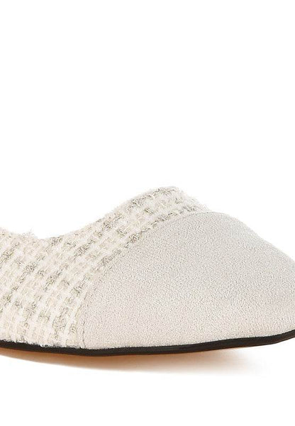 Karita Tweed Slingback Sandals - Shop Style & More | Fresh Looks, Everyday Deals & Free Shipping