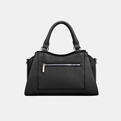 David Jones PU Leather Handbag Black One Size Bags