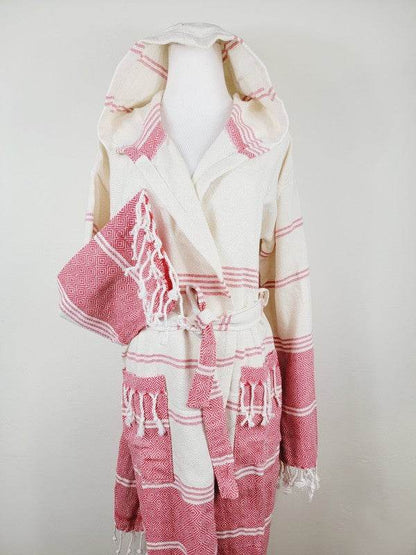 Unisex Robe, Beach or spa Robe with pockets - Red - Shop Style & More | Fresh Looks, Everyday Deals & Free Shipping