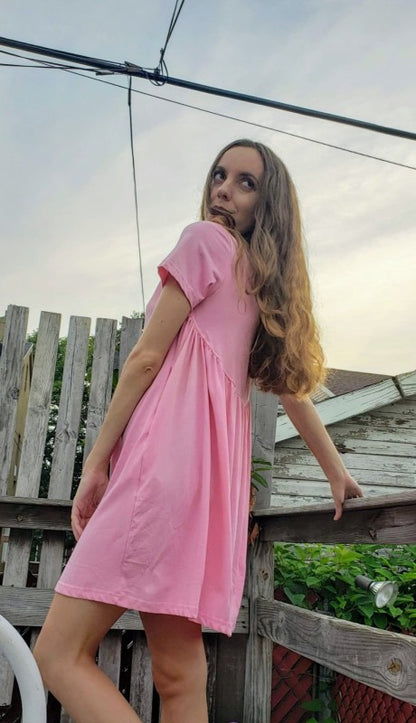 Jersey Dress white with Pockets Women - Dress - Casual