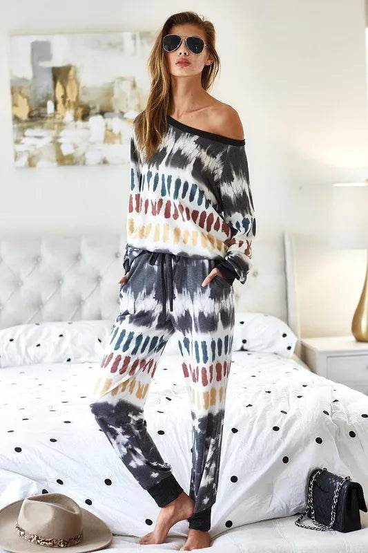 BiBi Tie Dye Print French Terry Top - Shop Style & More | Fresh Looks, Everyday Deals & Free Shipping