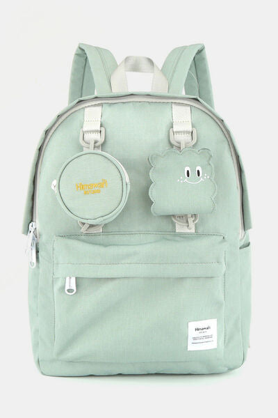 Himawari Waterproof Canvas Backpack Bag with Removable Coin Purse Mint One Size Bags