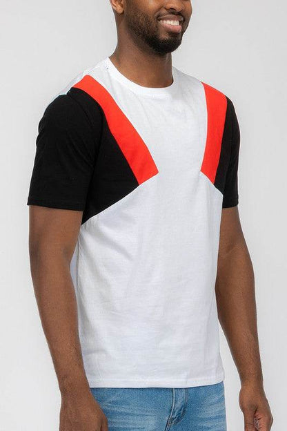 Weiv Mens Color Block Short Sleeve Tshirt - Shop Style & More | Fresh Looks, Everyday Deals & Free Shipping