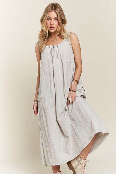 ADORA Drawstring Slit Back Cargo Dress - Shop Style & More | Fresh Looks, Everyday Deals & Free Shipping
