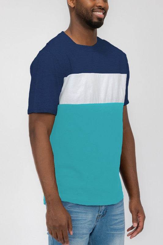 COLOR BLOCK SHORT SLEEVE TSHIRT - Shop Style & More | Fresh Looks, Everyday Deals & Free Shipping