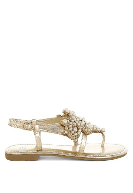 Opazie Metallic Pearl Embellished Flats - Shop Style & More | Fresh Looks, Everyday Deals & Free Shipping