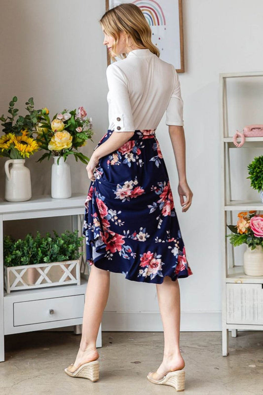 Reborn J Floral Wrap Ruffled Dress - Shop Style & More | Fresh Looks, Everyday Deals & Free Shipping