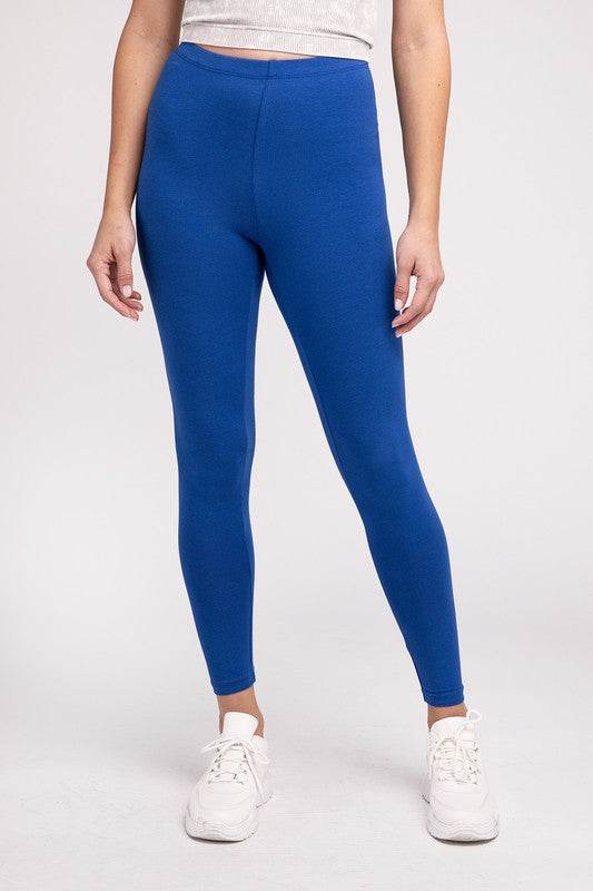 Premium Cotton Full-Length Leggings - Shop Style & More | Fresh Looks, Everyday Deals & Free Shipping