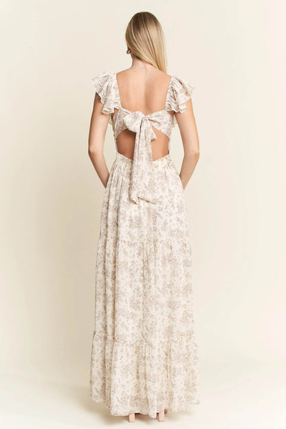Jade By Jane Full Size Ruffle Sleeve Tiered Maxi Dress Plus Size - Shop Style & More | Fresh Looks, Everyday Deals & Free Shipping