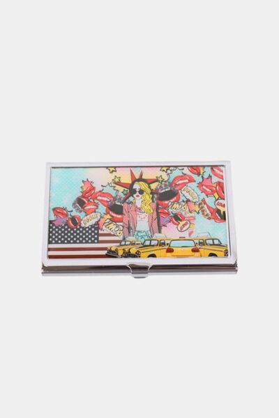 Nicole Lee USA Printed Business Card Case Pop Girl One Size Accessories