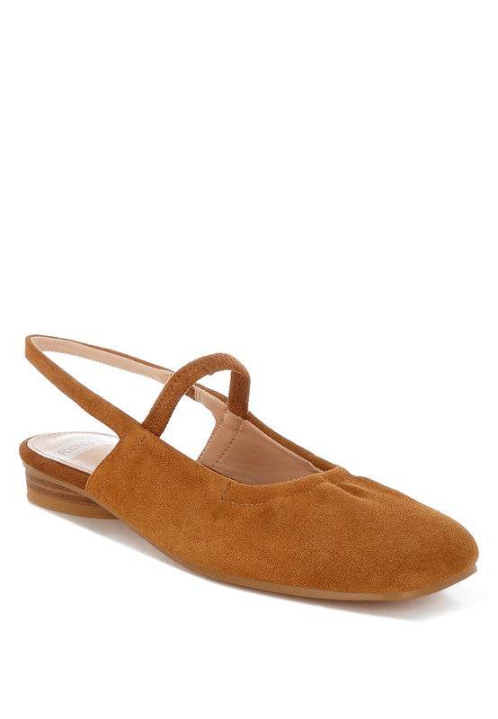 Bounzi Soft Suede Leather Slingback Sandals - Shop Style & More | Fresh Looks, Everyday Deals & Free Shipping