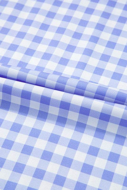Blue Gingham plaid check maxi dress - Shop Style & More | Fresh Looks, Everyday Deals & Free Shipping