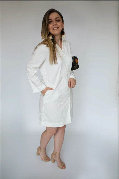 WRAPPED DRESS WIDE OPEN SLEEVES - Shop Style & More | Fresh Looks, Everyday Deals & Free Shipping