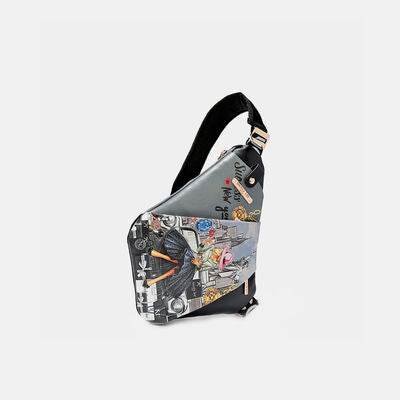 Nicole Lee USA Vegan Leather Leopard & Lip Pattern Crossbody Bag - Shop Style & More | Fresh Looks, Everyday Deals & Free Shipping