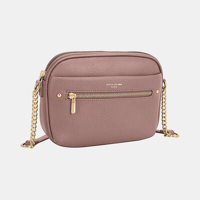 David Jones Chain Detail Small Crossbody Bag D.Pink One Size Bags