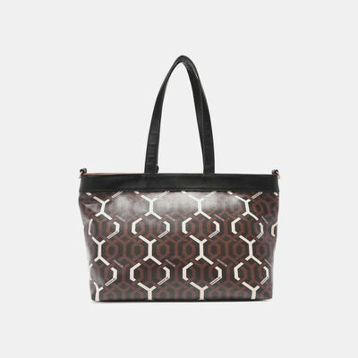 Nicole Lee USA Geometric Pattern Large Handbag Bags