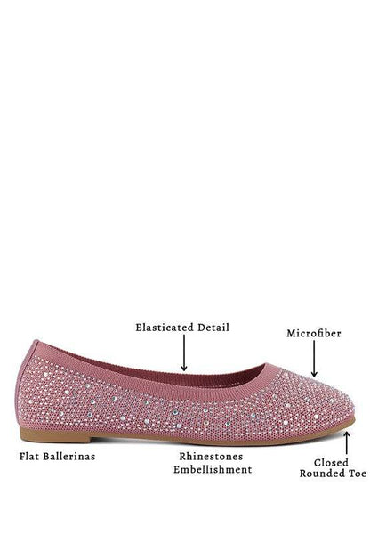 Splash Rhinestones Embellished Ballet Flats - Shop Style & More | Fresh Looks, Everyday Deals & Free Shipping