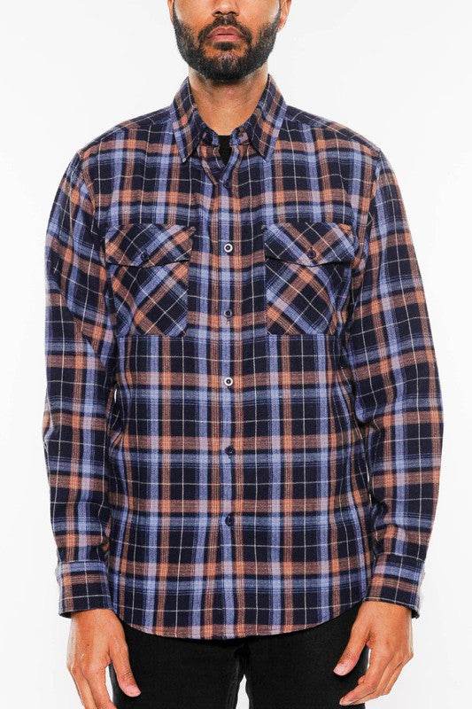 Regular Fit Checker Plaid Flannel Long Sleeve - Shop Style & More | Fresh Looks, Everyday Deals & Free Shipping