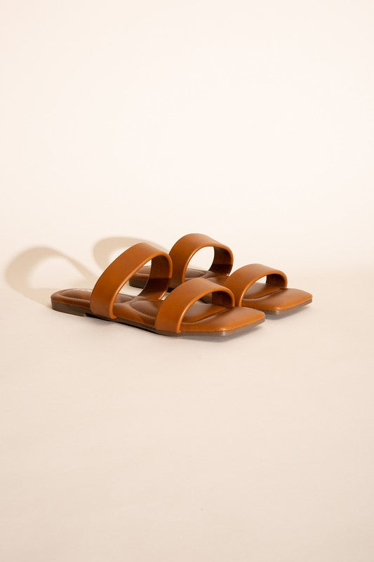 RAMSEY-S Double Strap Slides Sandals