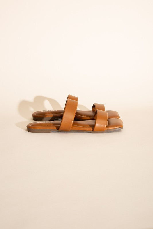 RAMSEY-S Double Strap Slides Sandals