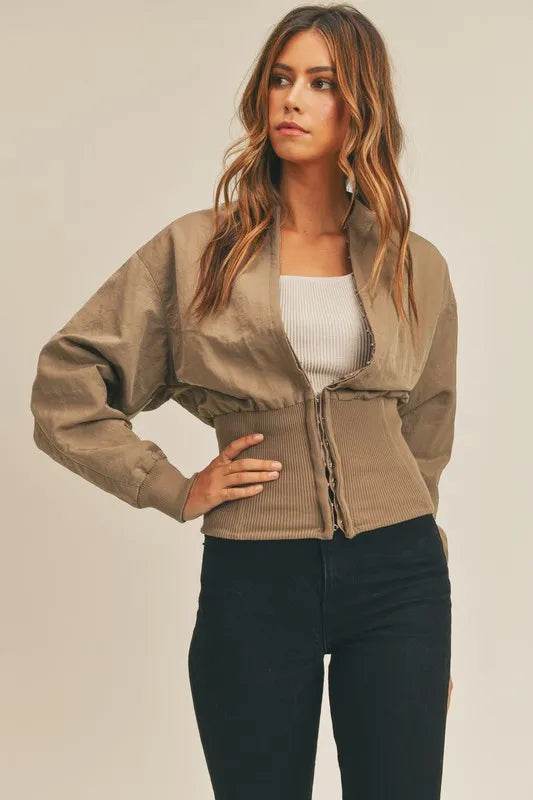 MABLE Long Sleeve Two Way Jacket - Shop Style & More | Fresh Looks, Everyday Deals & Free Shipping