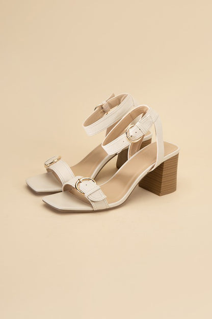 TREATY-S Buckle Sandal Heel Heels