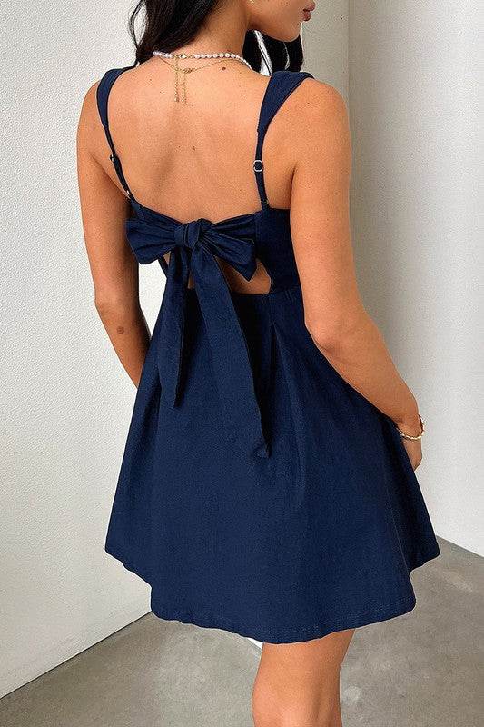 Solid Sleeveless Fit Wide Strap A Line Dress - Shop Style & More | Fresh Looks, Everyday Deals & Free Shipping