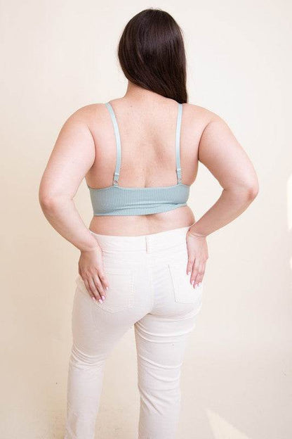 Plus Size Waistband Loop Lace Brami - Shop Style & More | Fresh Looks, Everyday Deals & Free Shipping