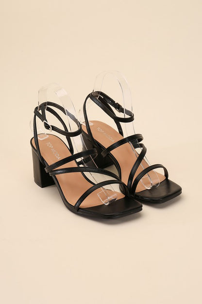 ALI-6 Strappy Low Heel Heels