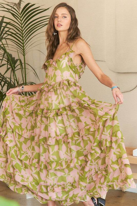 ADORA Ruffled Tiered Scoop Neck Cami Dress - Shop Style & More | Fresh Looks, Everyday Deals & Free Shipping