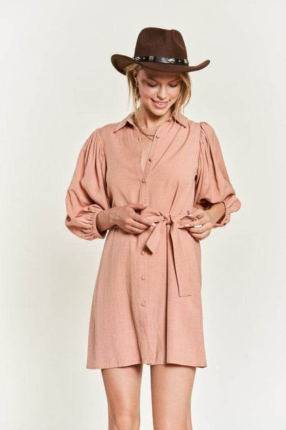SOLID BUTTON DOWN DRESS PLUS JBJ1004P - Shop Style & More | Fresh Looks, Everyday Deals & Free Shipping