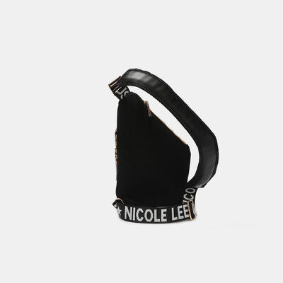 Nicole Lee USA Vegan Leather Leopard & Lip Pattern Crossbody Bag Bags